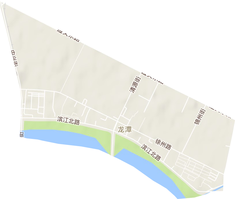 龙潭街道地形地图