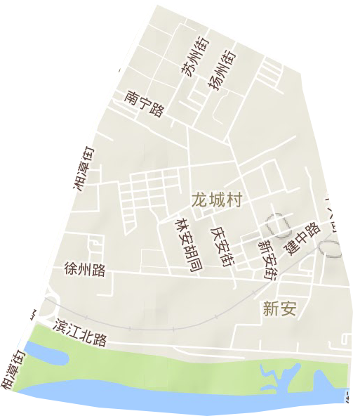 新安街道地形地图