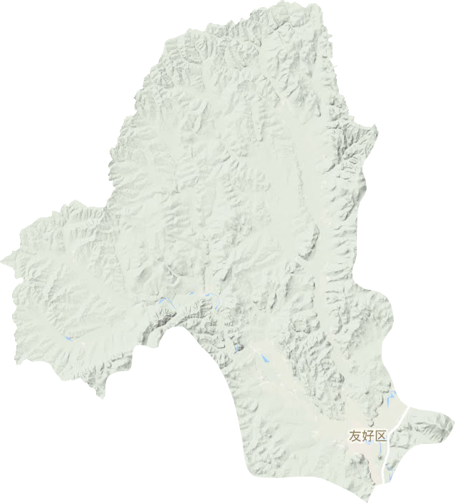 友好区地形地图