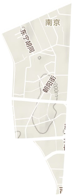 南京街道地形地图