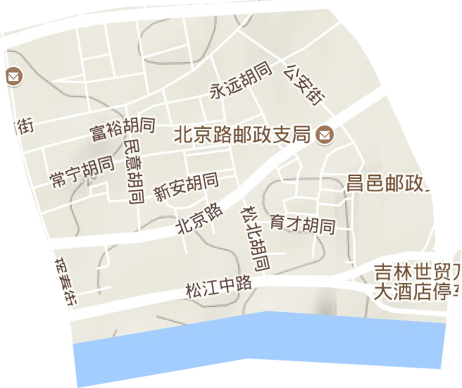 大东街道地形地图