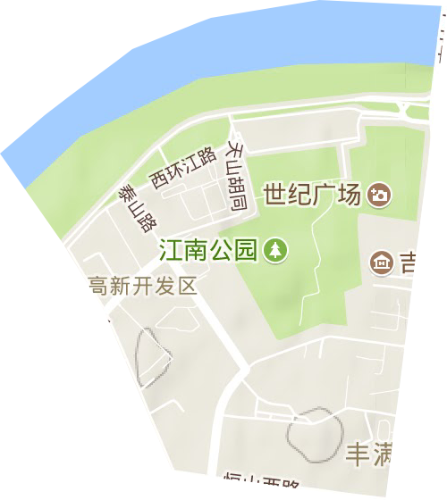 泰山街道地形地图