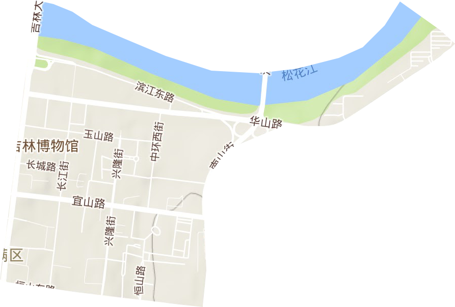 江南街道地形地图