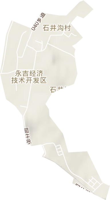石井街道地形地图