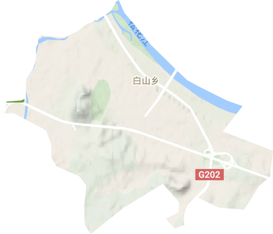 红旗街道地形地图
