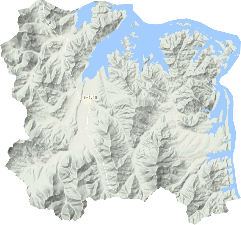 旺起镇地形地图