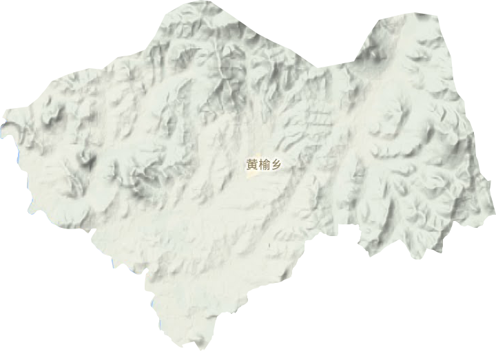 黄榆乡地形地图