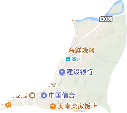 长安街道地形地图