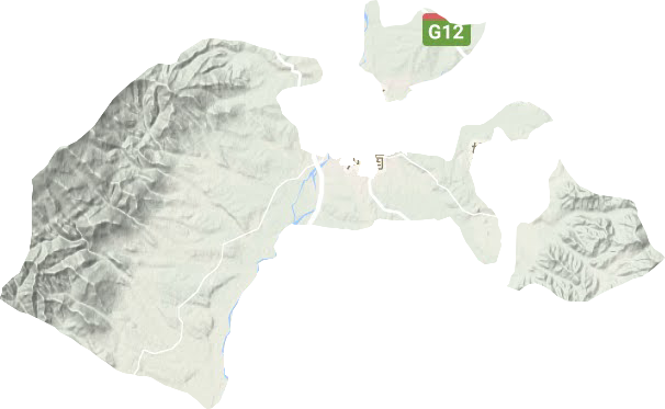 河南街道地形地图