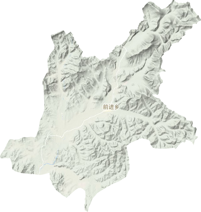 前进乡地形地图