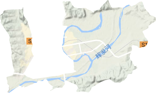 永吉街道地形地图
