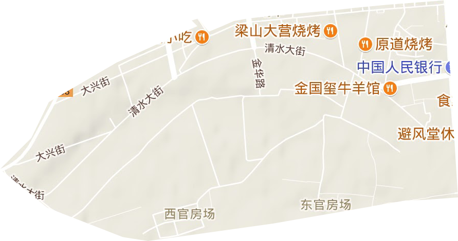 新华街道地形地图