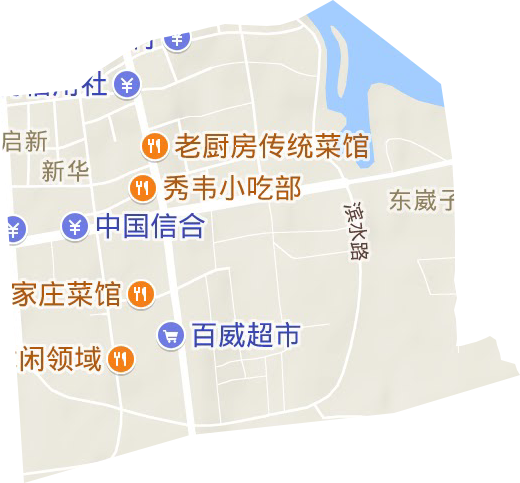启新街道地形地图