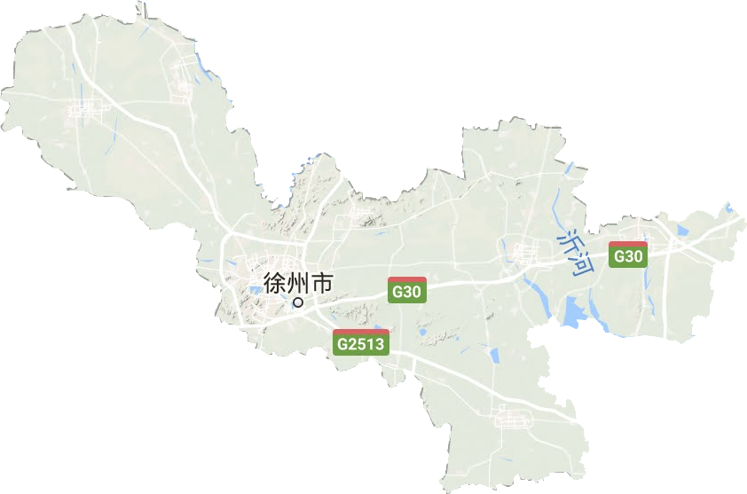 徐州市地形地图