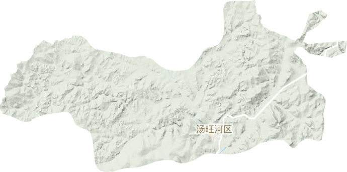 汤旺县地形地图