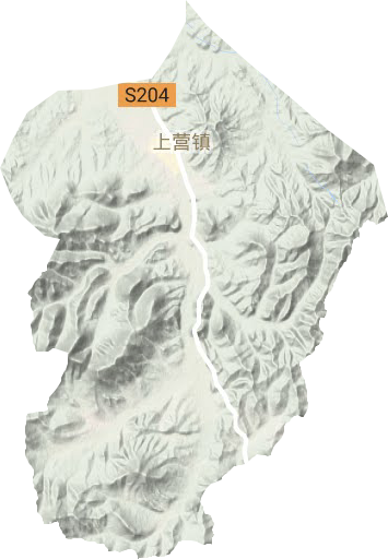 上营镇地形地图