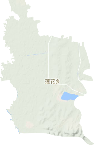 莲花乡地形地图