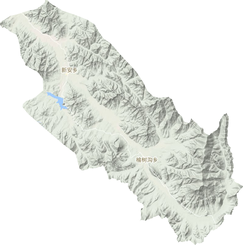 新安乡地形地图