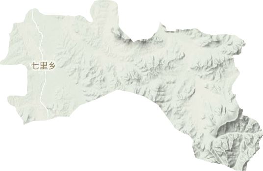 七里乡地形地图