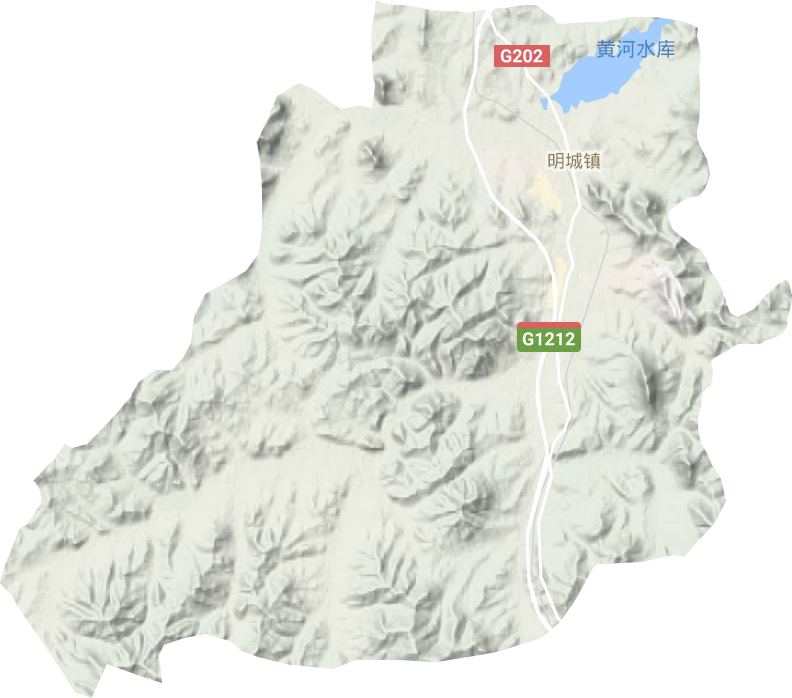 明城镇地形地图