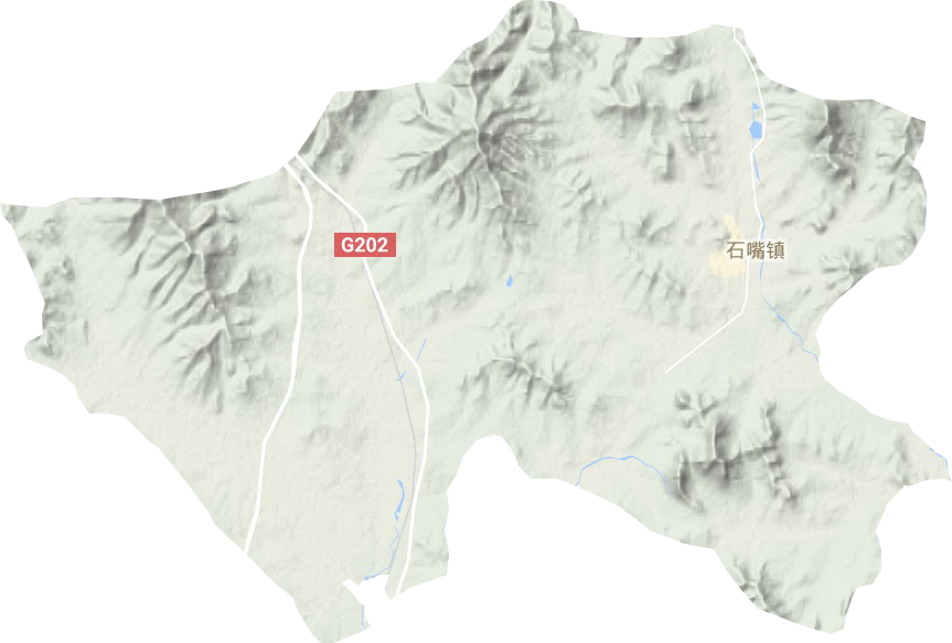 石嘴镇地形地图