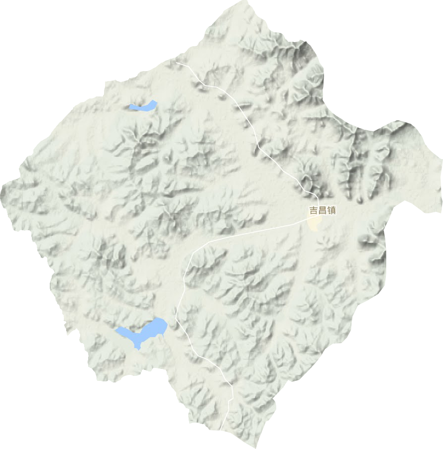 吉昌镇地形地图