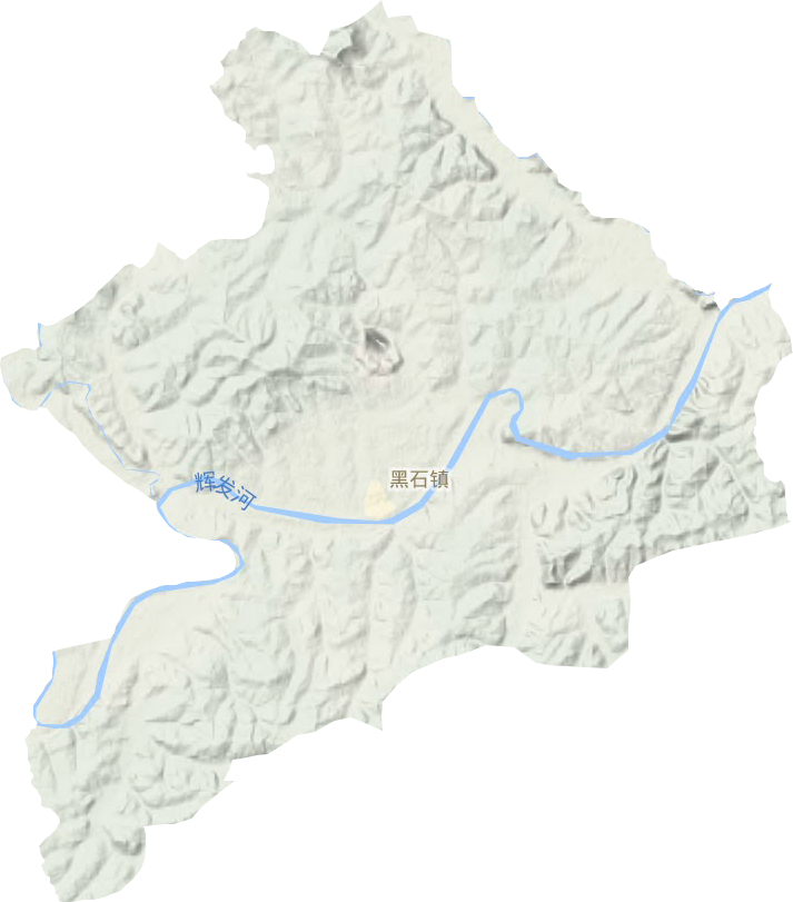 黑石镇地形地图