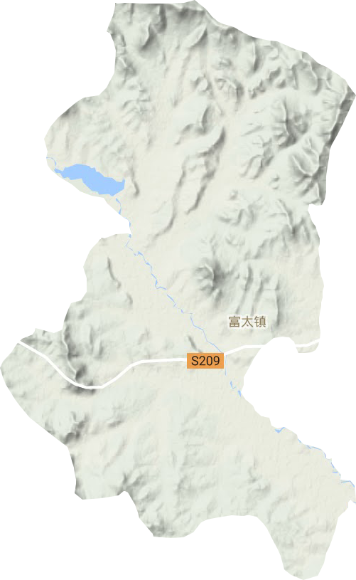 富太镇地形地图