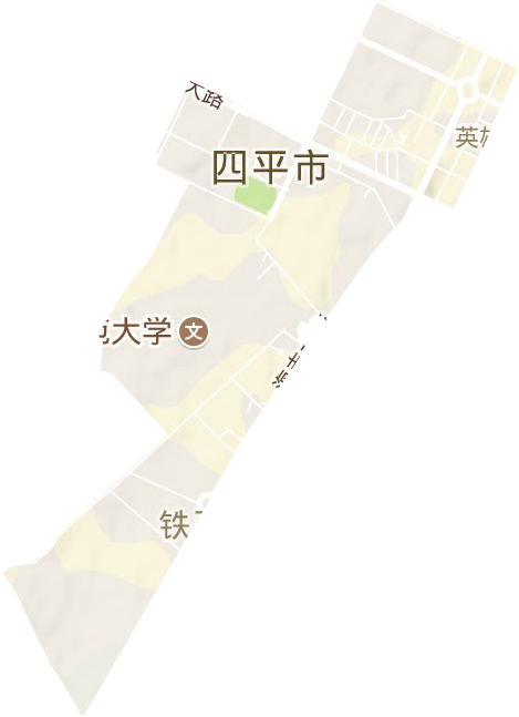 英雄街道地形地图