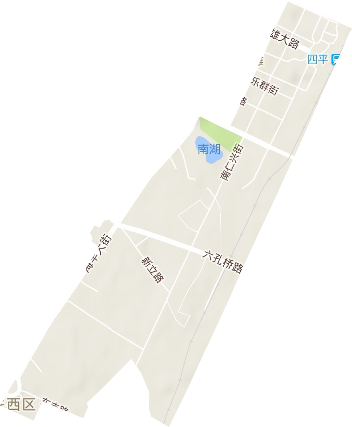 站前街道地形地图