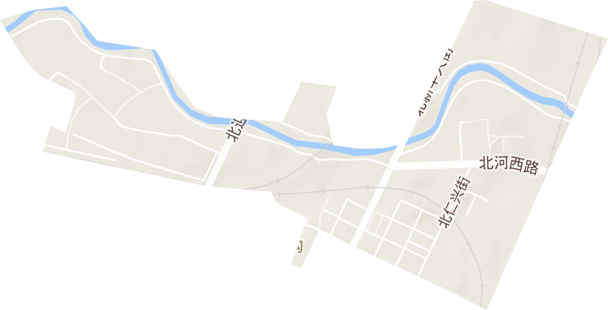 北沟街道地形地图