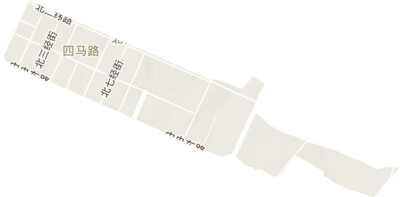 四马路街道地形地图