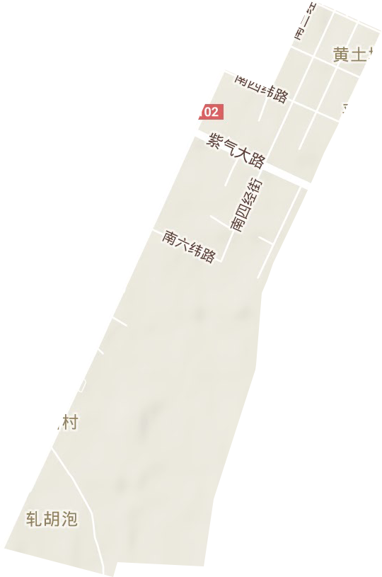 黄土坑街道地形地图