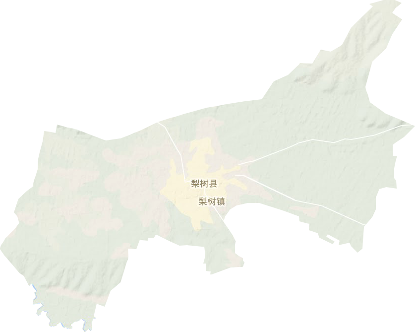 梨树镇地形地图