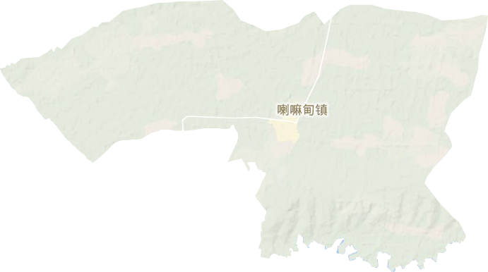 喇嘛甸镇地形地图