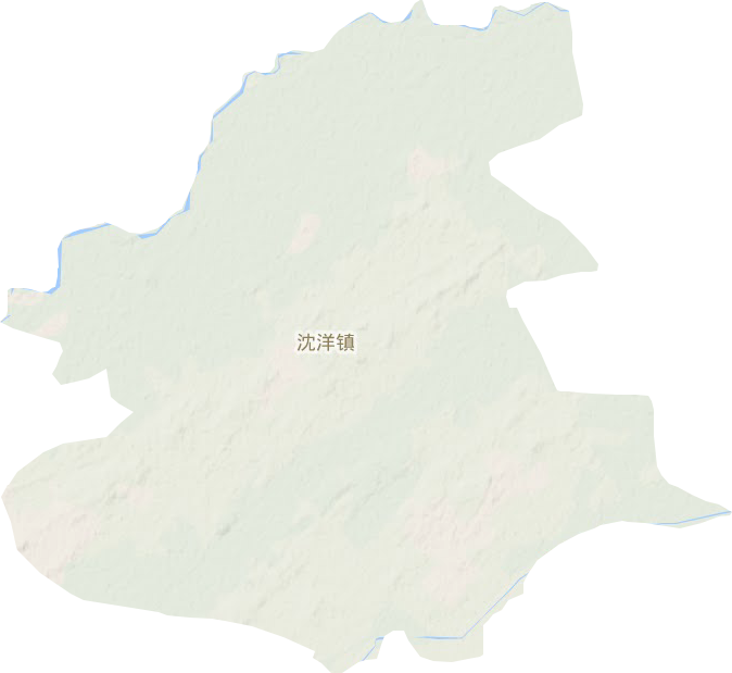 沈洋镇地形地图