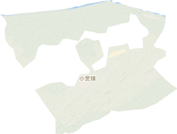 小宽镇地形地图