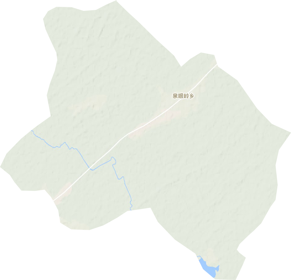 泉眼岭乡地形地图