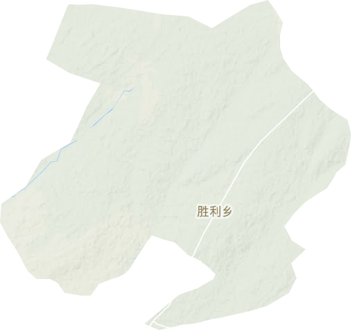 胜利乡地形地图