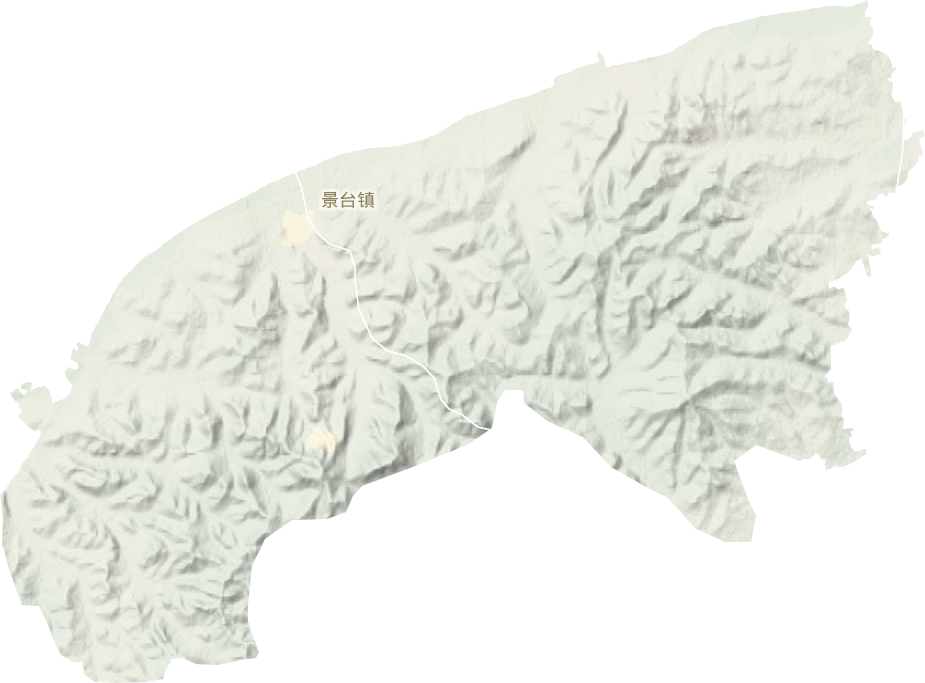 景台镇地形地图