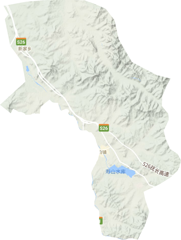 营城子镇地形地图