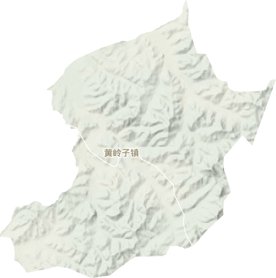 黄岭子镇地形地图