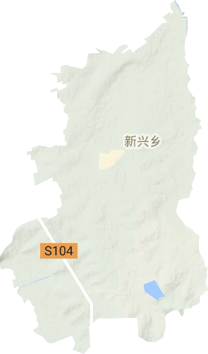 新兴乡地形地图