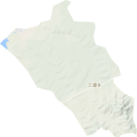 三道乡地形地图