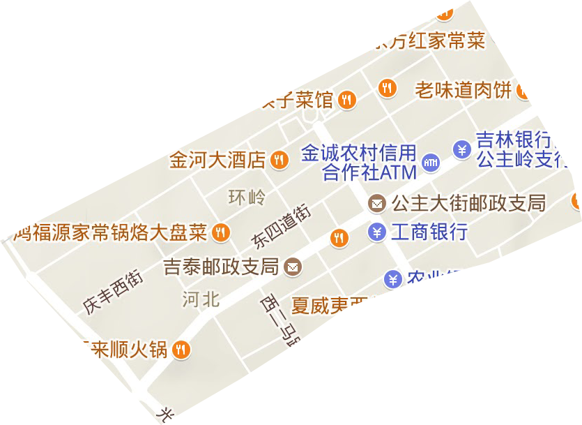 河北街道地形地图