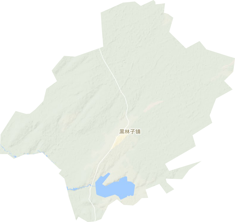 黑林子镇地形地图