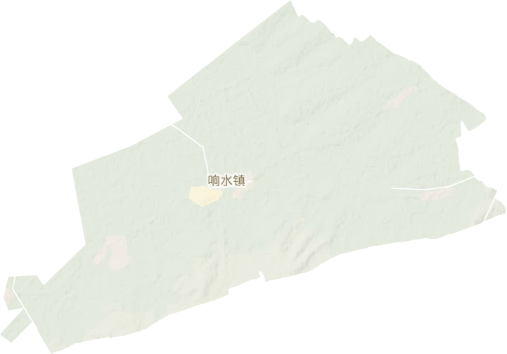 响水镇地形地图