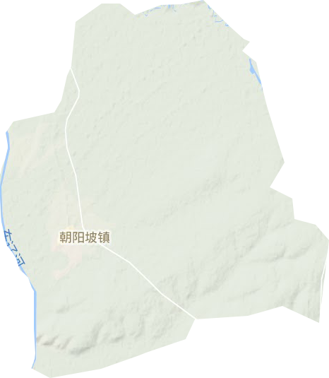 朝阳坡镇地形地图