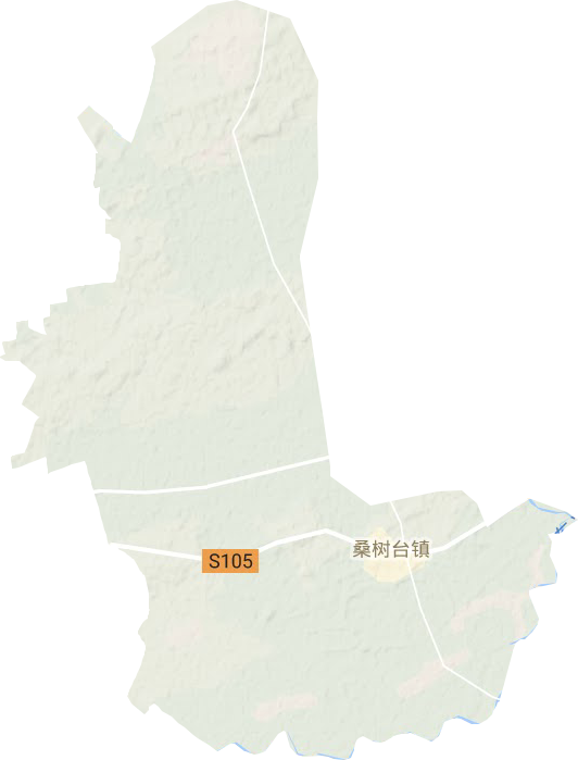 桑树台镇地形地图