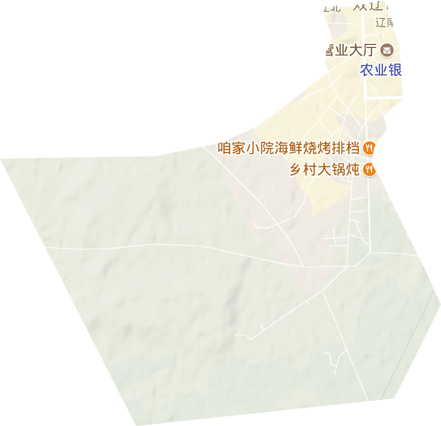 辽南街道地形地图